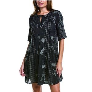 BOGO! Johnny Was Runswick Lora Tunic Dress Embroidered Black Size XS